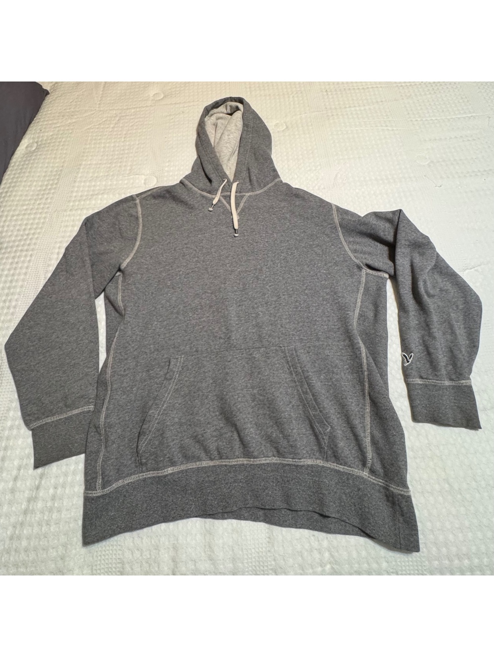 American Eagle XLT Tall Gray Hoodie Y2K 2000s Skater Streetwear
